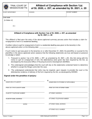 Thumbnail of Affidavit of Compliance